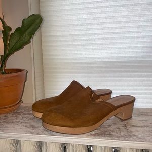 Madewell Tan Leather Clogs
